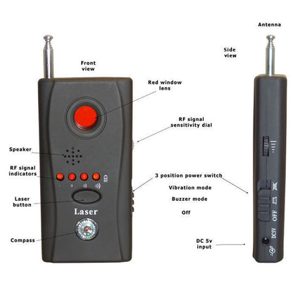 Bug Detector Anti-Spy RF & Camera Scanner by HitMyNeed