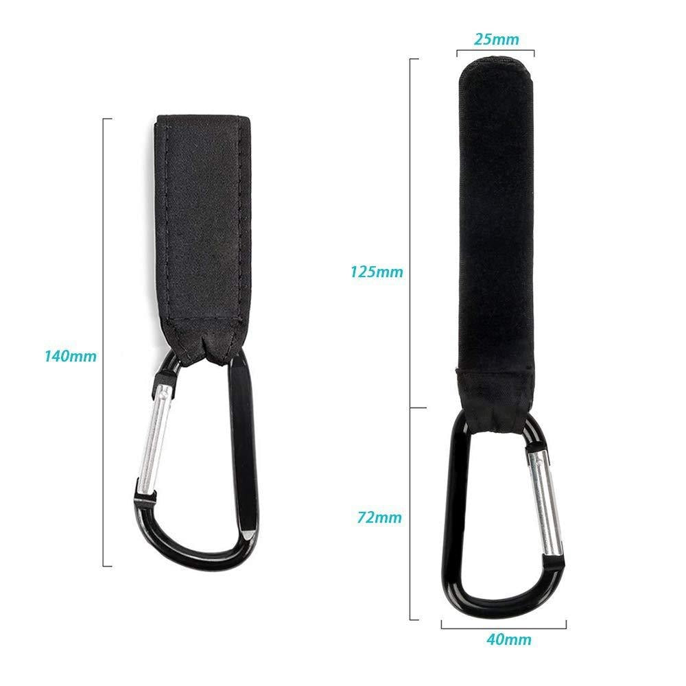 Buggy Clips Multi-Purpose Stroller Hooks (Set of 2) by HitMyNeed