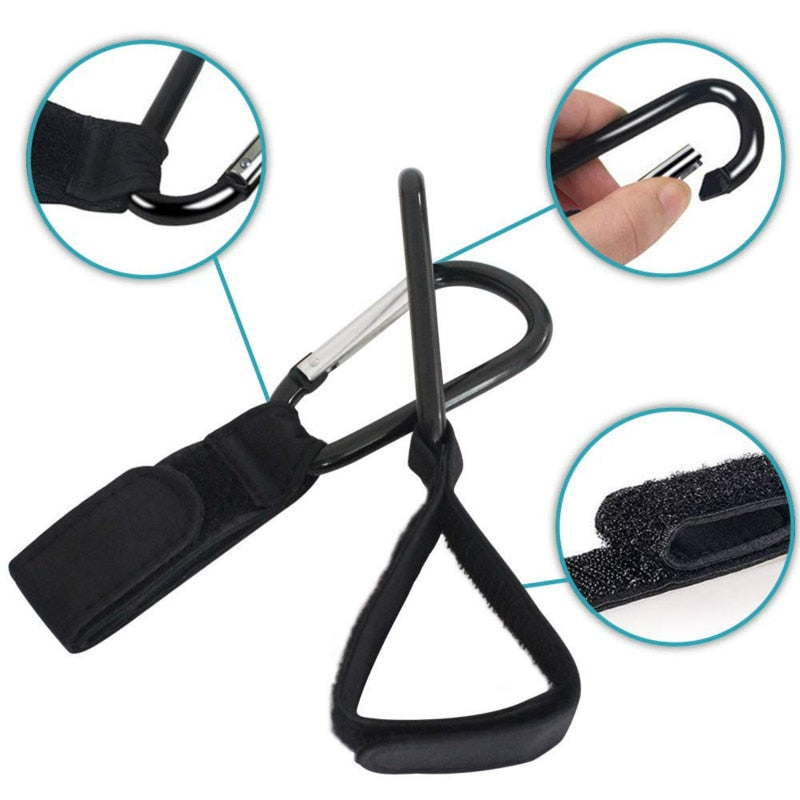 Buggy Clips Multi-Purpose Stroller Hooks (Set of 2) by HitMyNeed