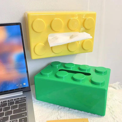 Building Block Tissue Box Cover Home Decor by HitMyNeed