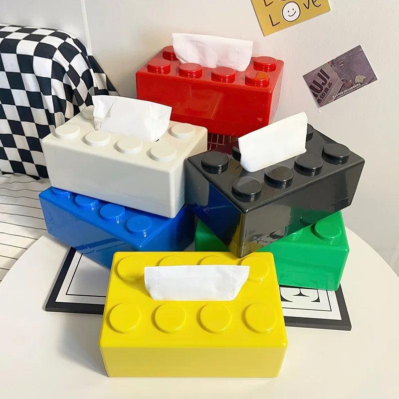 Building Block Tissue Box Cover Home Decor by HitMyNeed