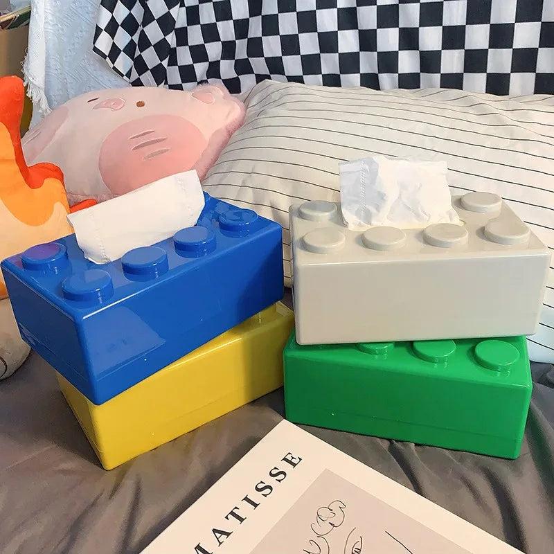 Building Block Tissue Box Cover Home Decor by HitMyNeed