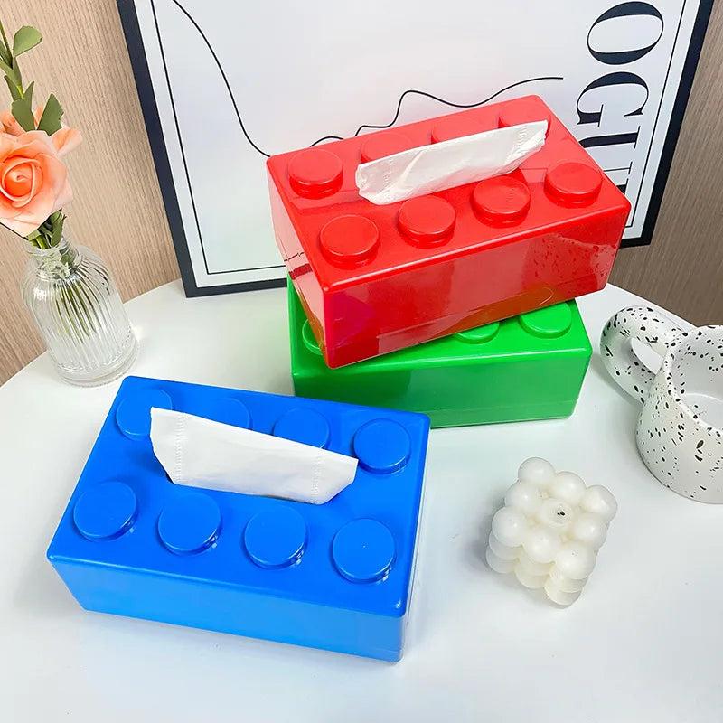 Building Block Tissue Box Cover Home Decor by HitMyNeed