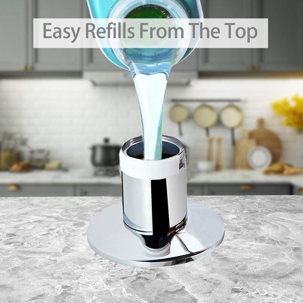 Built-In Brass Soap Dispenser with 500ml Bottle by HitMyNeed