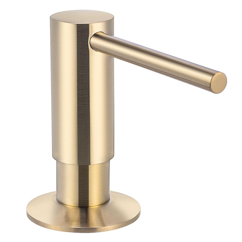 Built-In Brass Soap Dispenser with 500ml Bottle gold by HitMyNeed