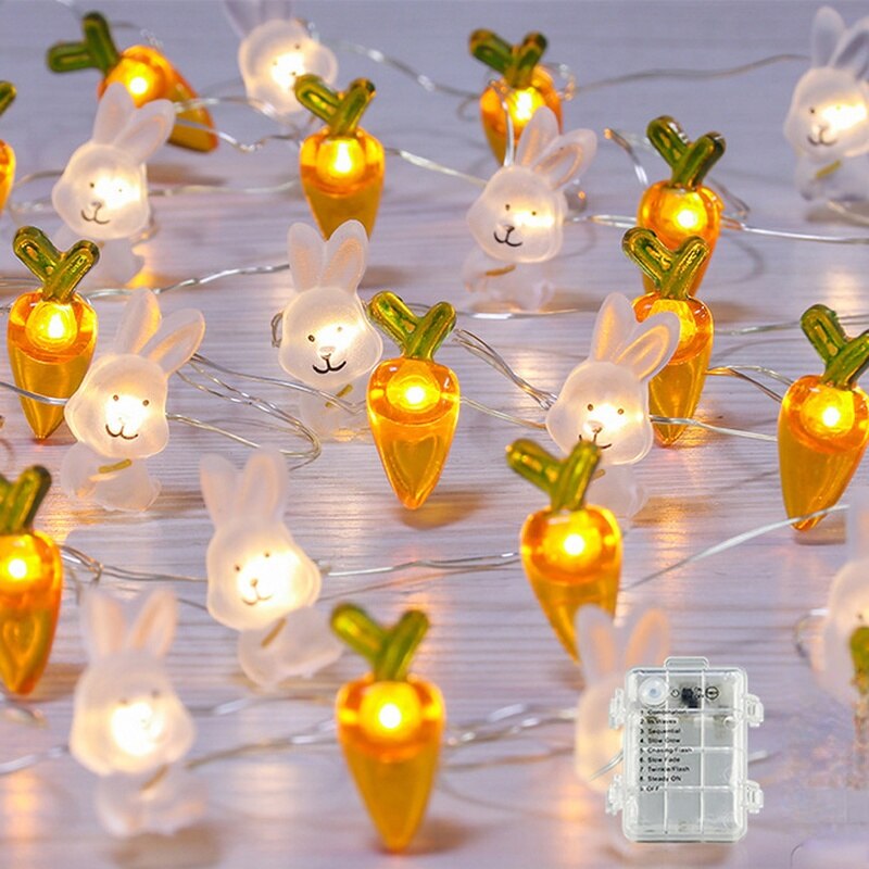 Bunny LED Easter String Lights, 2m, 20 Warm LEDs by HitMyNeed