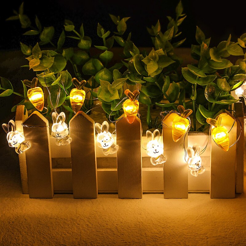 Bunny LED Easter String Lights, 2m, 20 Warm LEDs by HitMyNeed
