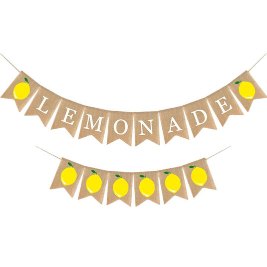 Burlap Lemonade Stand Banners Set (2 Pieces) by HitMyNeed
