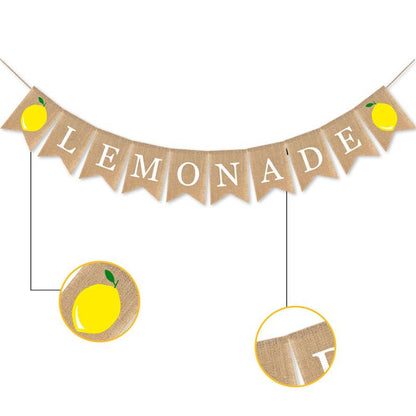 Burlap Lemonade Stand Banners Set (2 Pieces) by HitMyNeed
