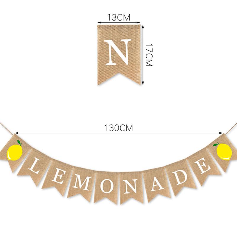 Burlap Lemonade Stand Banners Set (2 Pieces) by HitMyNeed