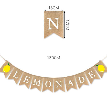 Burlap Lemonade Stand Banners Set (2 Pieces) by HitMyNeed