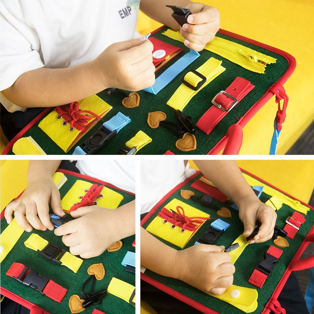 Busy Board Kids Activity Toy with Life Skills by HitMyNeed