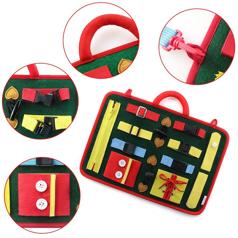 Busy Board Kids Activity Toy with Life Skills by HitMyNeed
