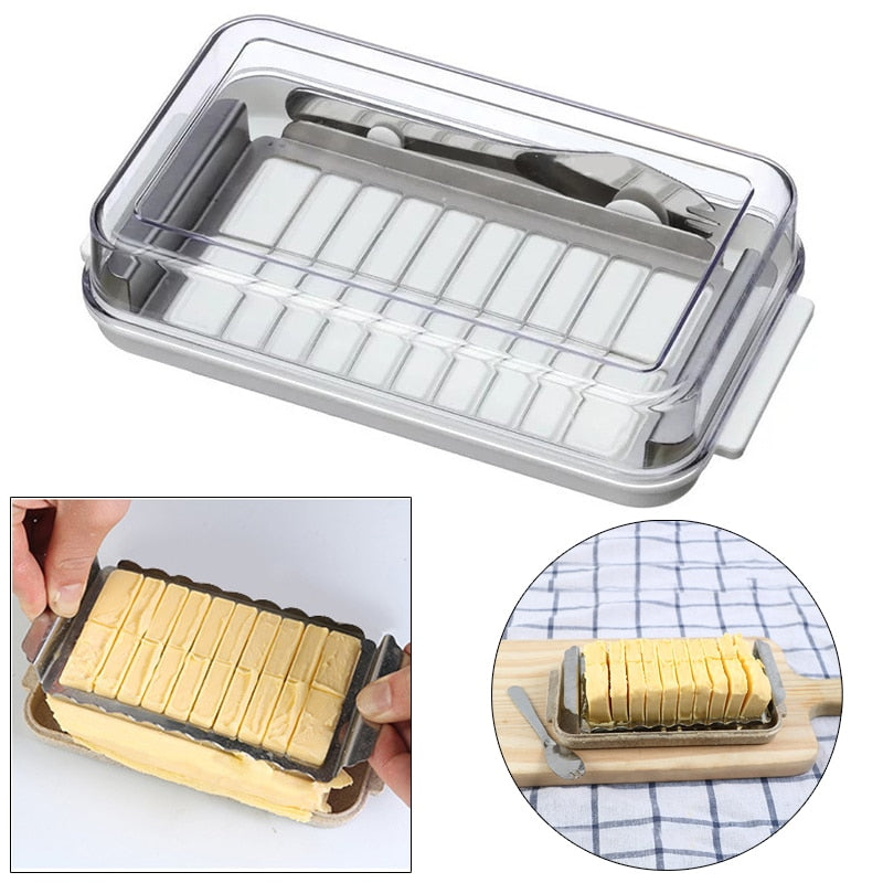 Butter Case with Stainless Steel Cutter by HitMyNeed