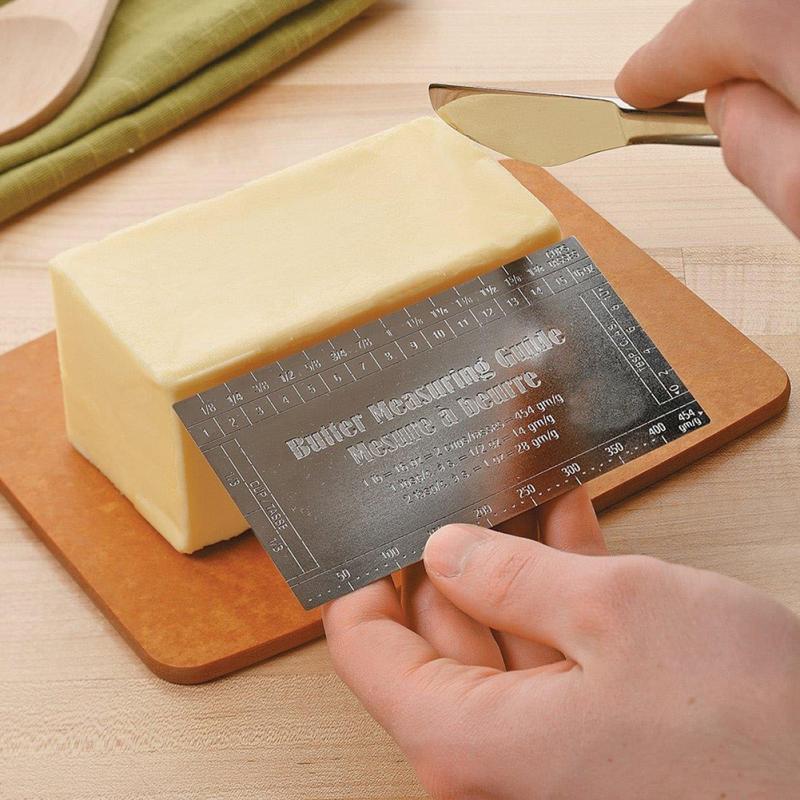 Butter Measuring Guide Ruler with Stainless Steel Knife by HitMyNeed
