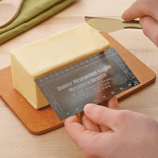 Butter Measuring Guide Ruler with Stainless Steel Knife by HitMyNeed