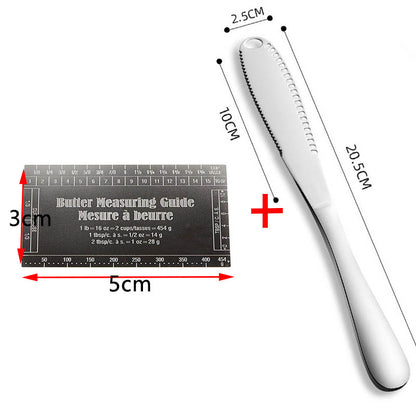 Butter Measuring Guide Ruler with Stainless Steel Knife by HitMyNeed