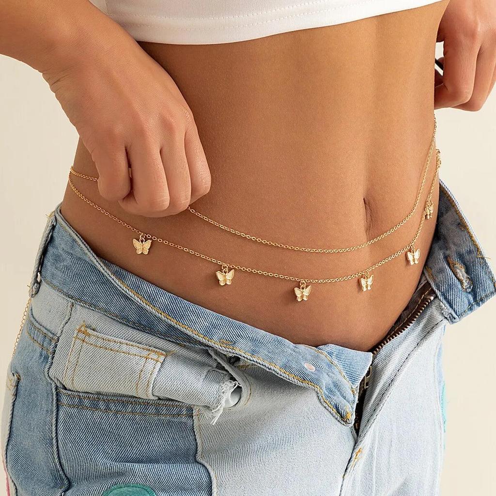 Butterfly Belly Chain Waist Jewelry Accessory by HitMyNeed