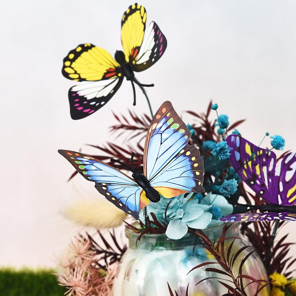 Butterfly Garden Decor Stakes Set of 24 by HitMyNeed