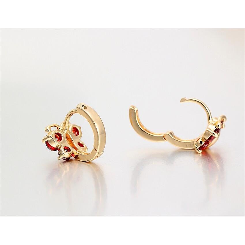 Butterfly Hoop Earrings with Cubic Zirconia by HitMyNeed