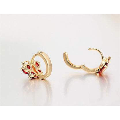 Butterfly Hoop Earrings with Cubic Zirconia by HitMyNeed