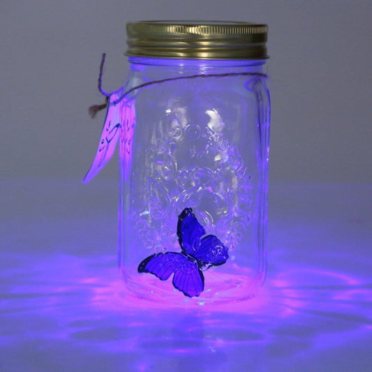 Butterfly Jar LED Light Decor by HitMyNeed
