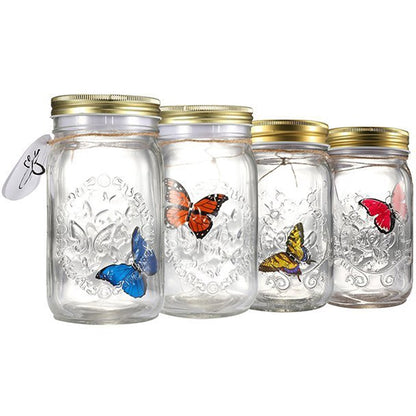 Butterfly Jar LED Light Decor by HitMyNeed