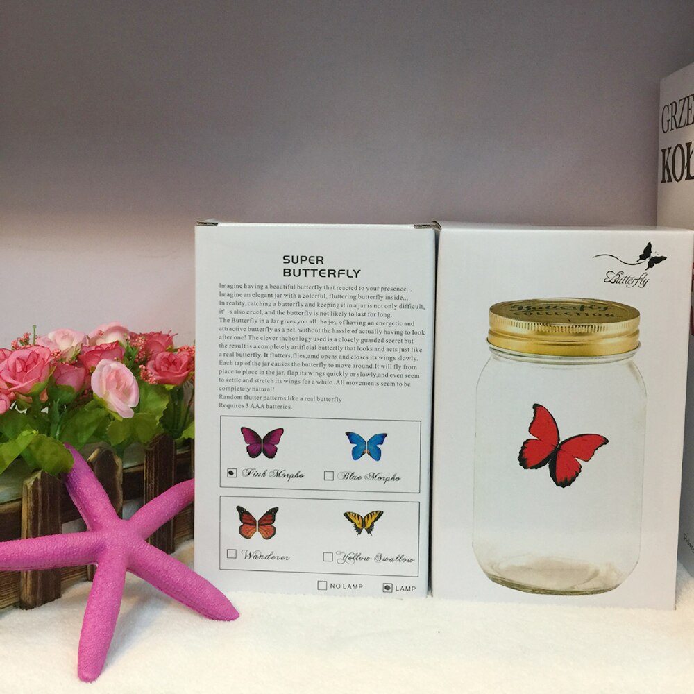 Butterfly Jar LED Light Decor by HitMyNeed