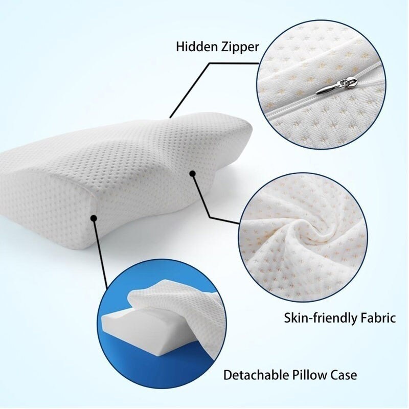 Butterfly Orthopedic Memory Foam Cervical Pillow by HitMyNeed