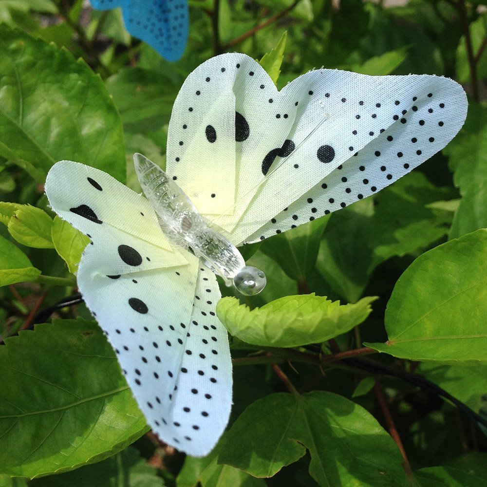 Butterfly Solar String Lights 12 LED Outdoor Decor by HitMyNeed