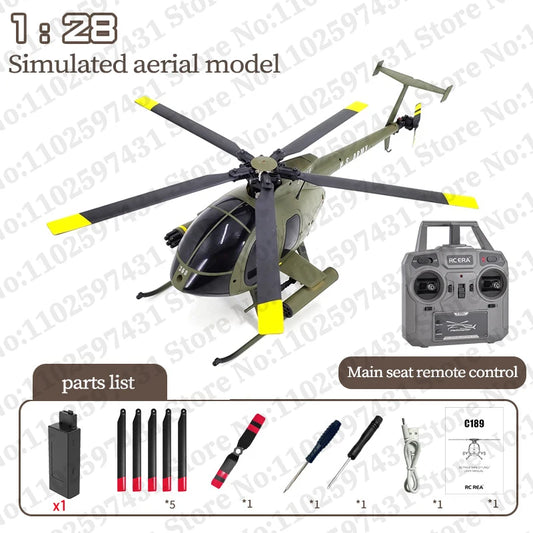 C189 1:28 Brushless RC Helicopter with 6-Axis Gyro green-1b by HitMyNeed