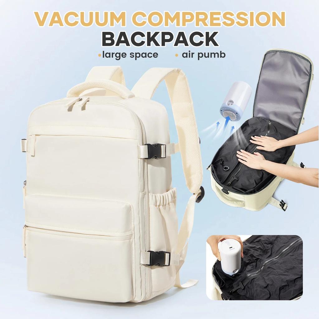 Cabin Backpack 40x20x25 with Compression & Laptop Slot by HitMyNeed