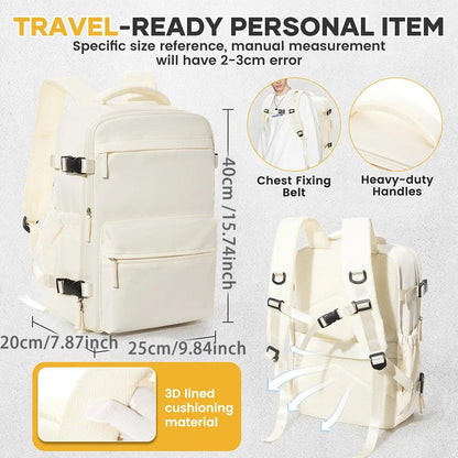 Cabin Backpack 40x20x25 with Compression & Laptop Slot by HitMyNeed