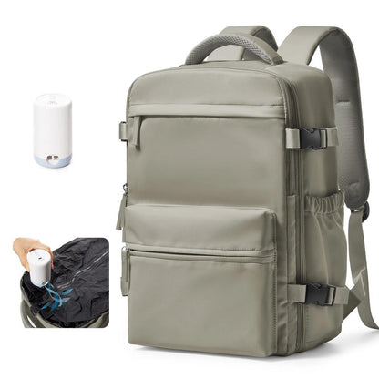Cabin Backpack 40x20x25 with Compression & Laptop Slot brown by HitMyNeed