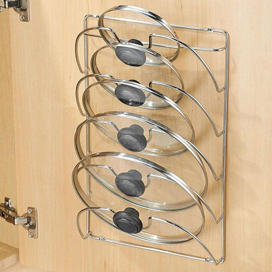 Cabinet Door Mounted Saucepan Lid Holder Rack by HitMyNeed