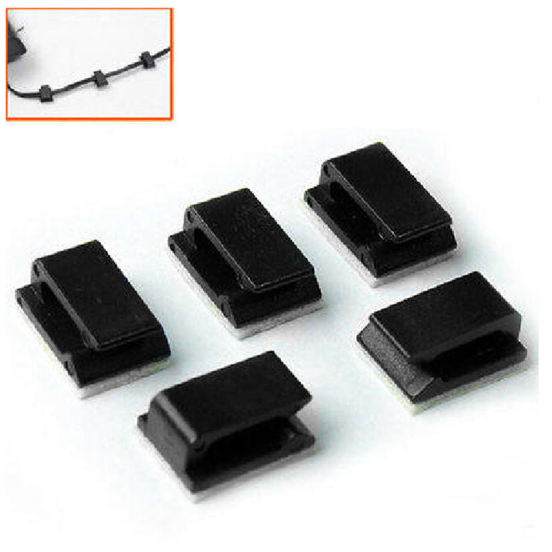 Cable Clips Cord Holders and Wire Clips (50 Pack) by HitMyNeed