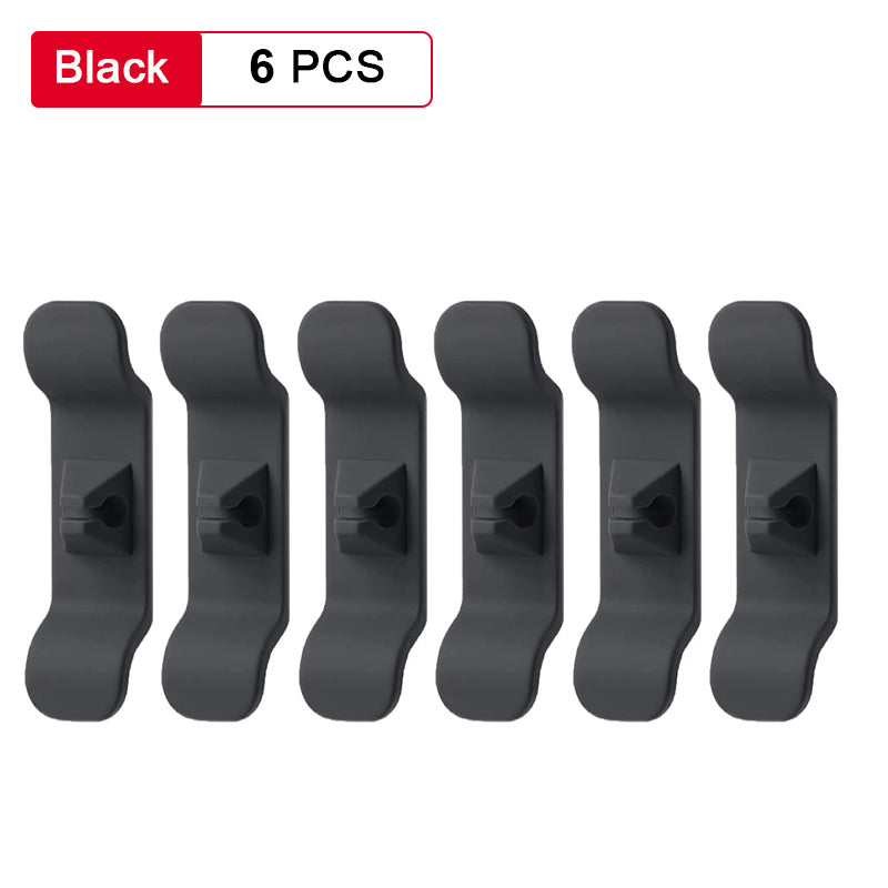 Cable Wire Organizer Cord Wrappers, 6-Pack 6pcs-black by HitMyNeed