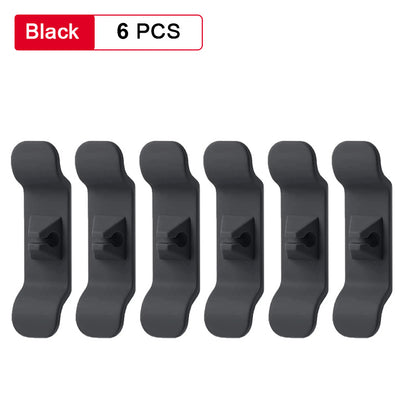 Cable Wire Organizer Cord Wrappers, 6-Pack 6pcs-black by HitMyNeed