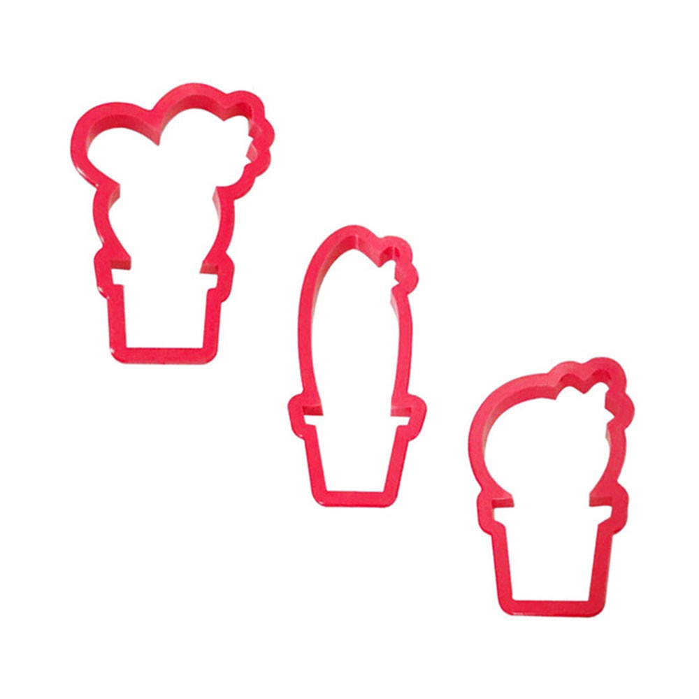 Cactus Cookie Cutters 3-Piece Plastic Set by HitMyNeed