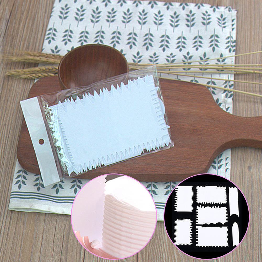 Cake Comb Decorating Scraper Set, 7 Piece by HitMyNeed