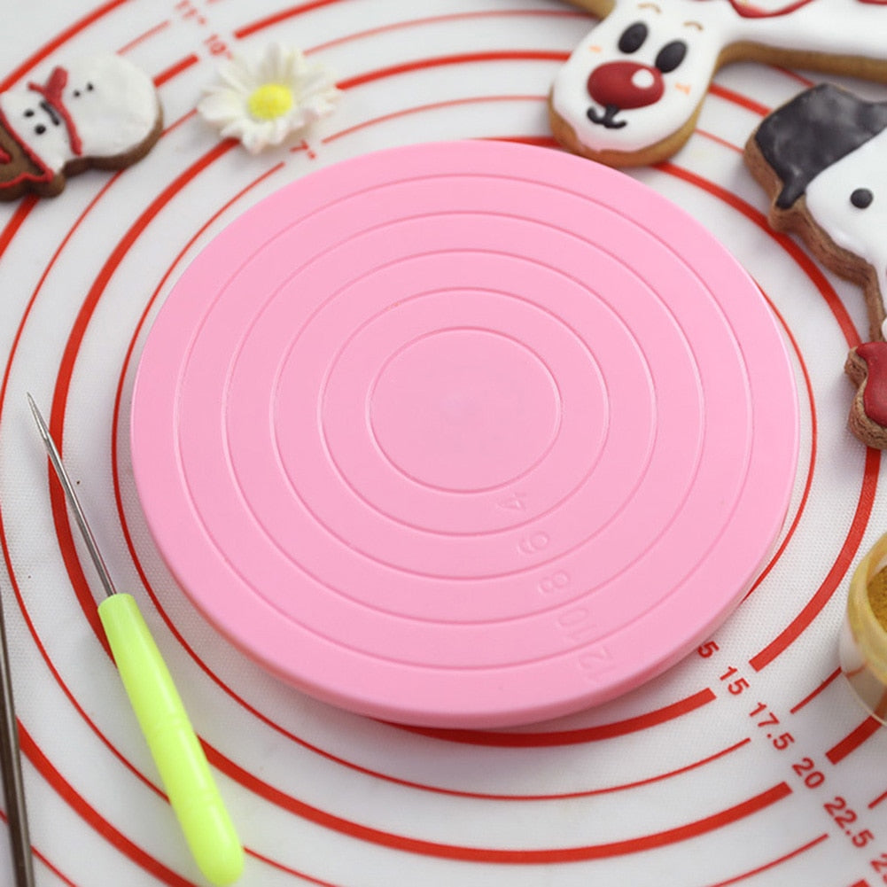 Cake Decorating Turntable Rotating Stand 14cm by HitMyNeed