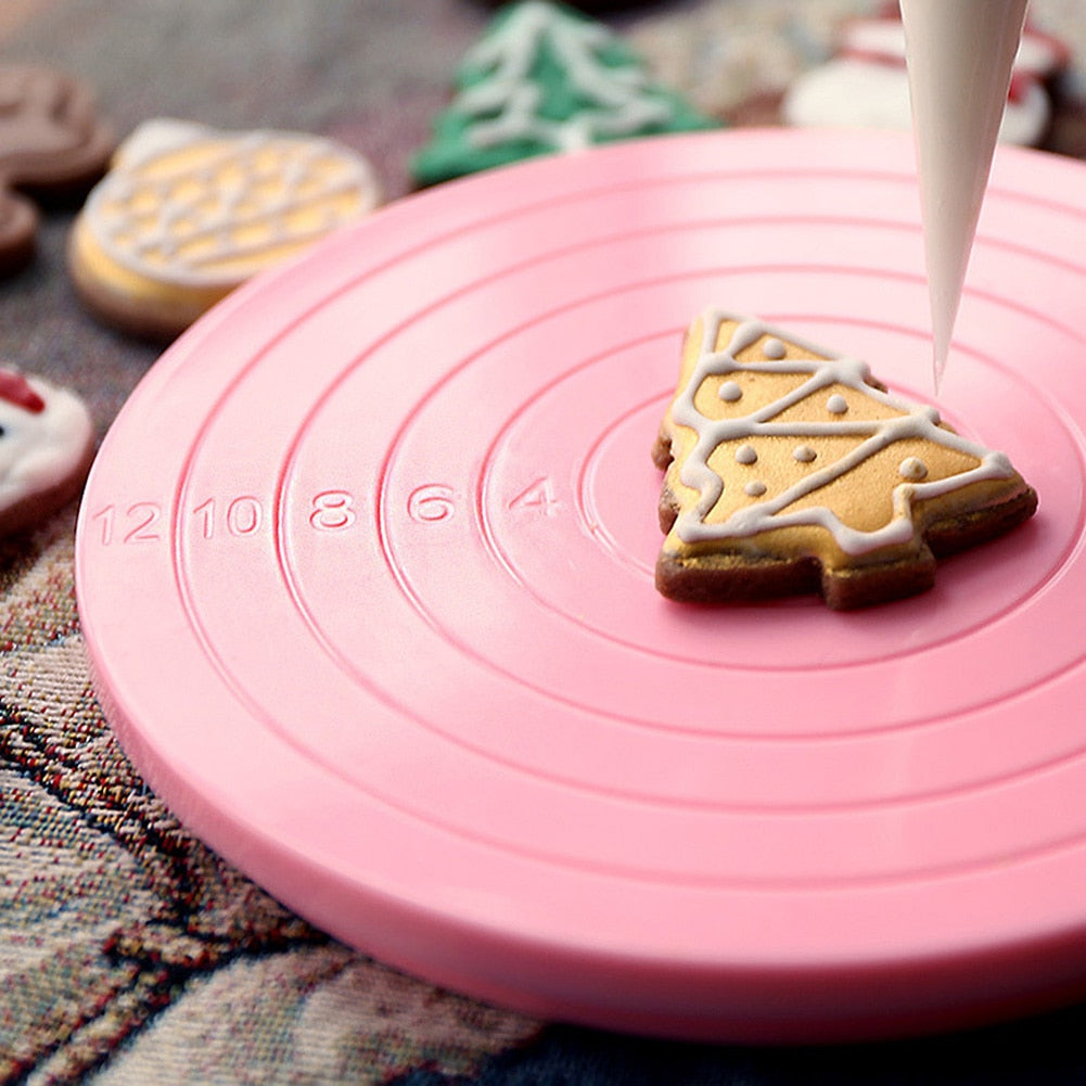 Cake Decorating Turntable Rotating Stand 14cm by HitMyNeed