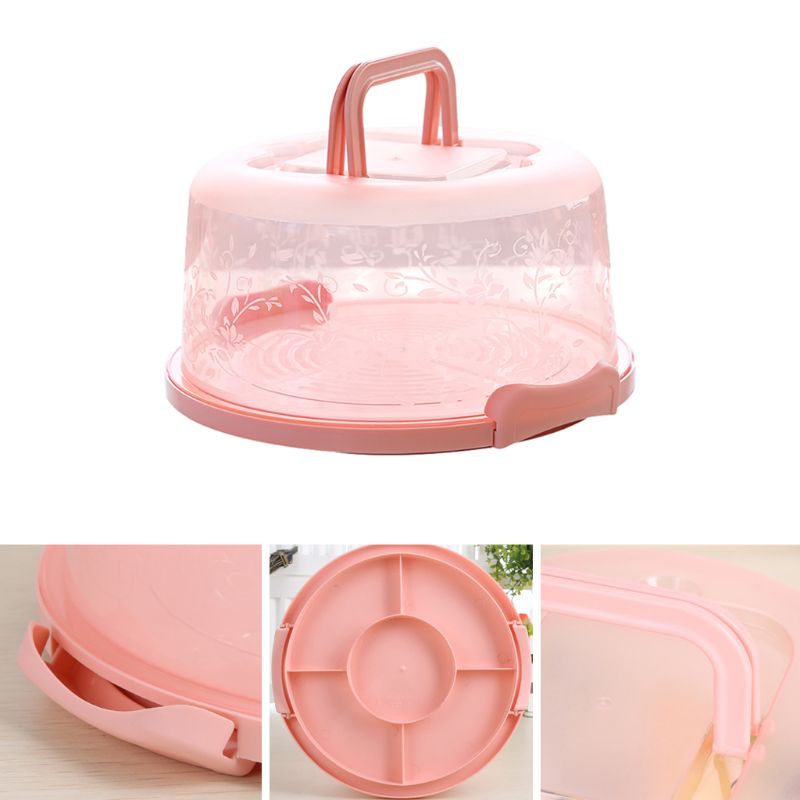 Cake Holder with Locking Lid Dessert Storage Box by HitMyNeed