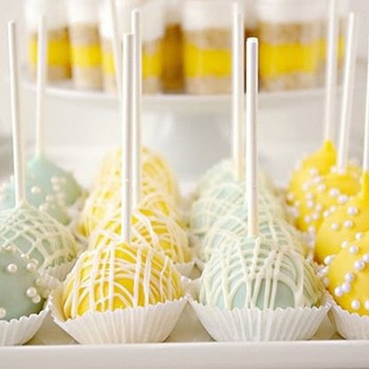 Cake Pop Sticks 80 Pack - 10cm Food-Grade Plastic by HitMyNeed