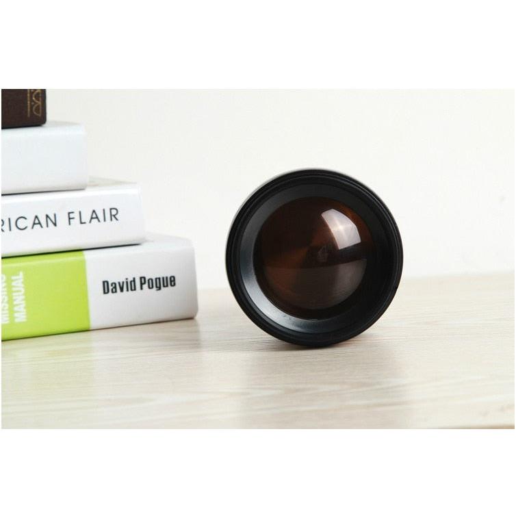 Camera Lens Mug with Lid - Insulated Travel Cup by HitMyNeed