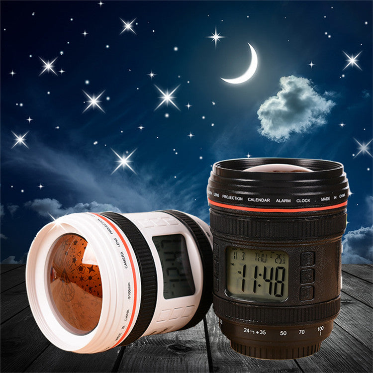 Camera Lens Star Projector LED Alarm Clock by HitMyNeed
