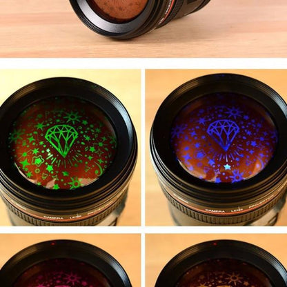 Camera Lens Star Projector LED Alarm Clock by HitMyNeed