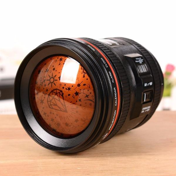 Camera Lens Star Projector LED Alarm Clock by HitMyNeed