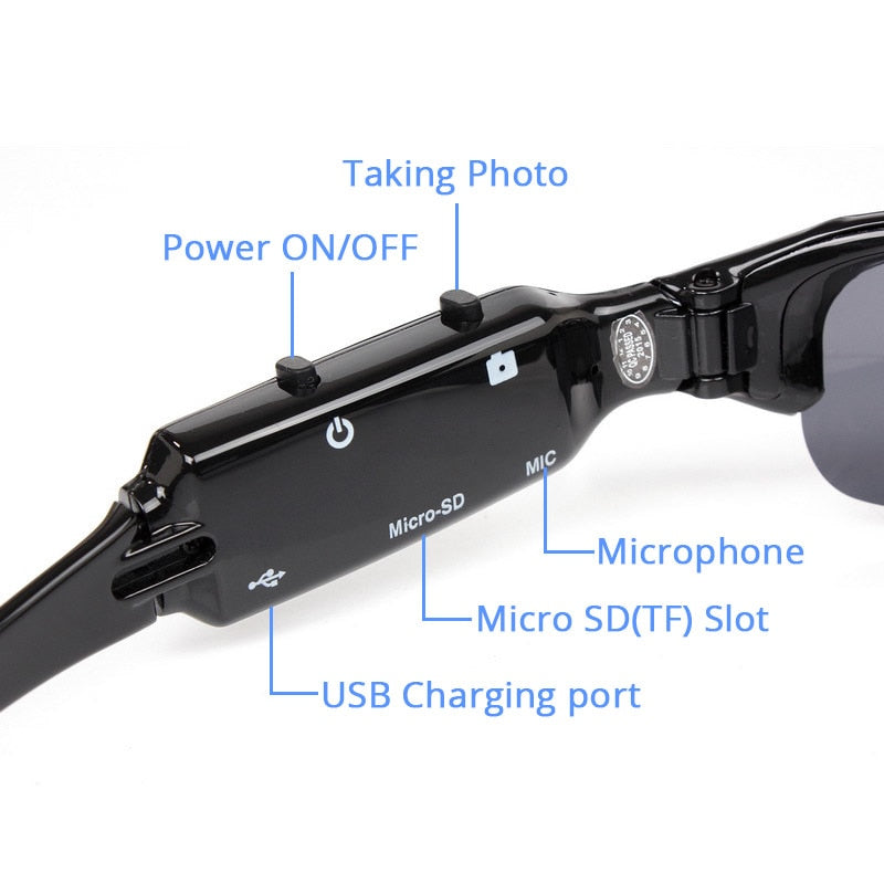 Camera Sunglasses with Video Recorder 640x480 by HitMyNeed
