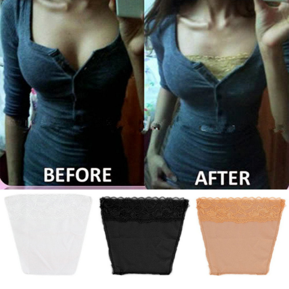 Cami Secret Clip-On Lace Bra Inserts (Set of 3) by HitMyNeed